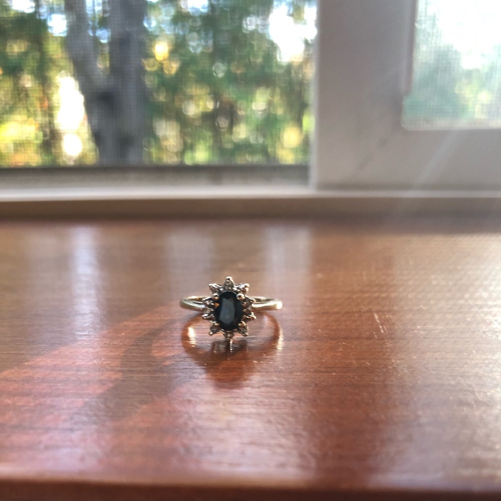Blue stone ring